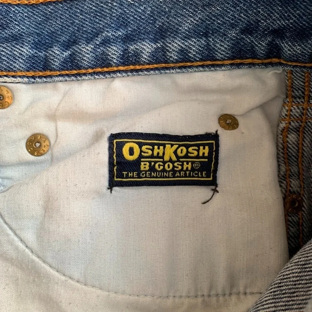 Vintage Oshkosh‎ Bgosh Denim Blue Jeans Scovill Zip Men's 36x30
